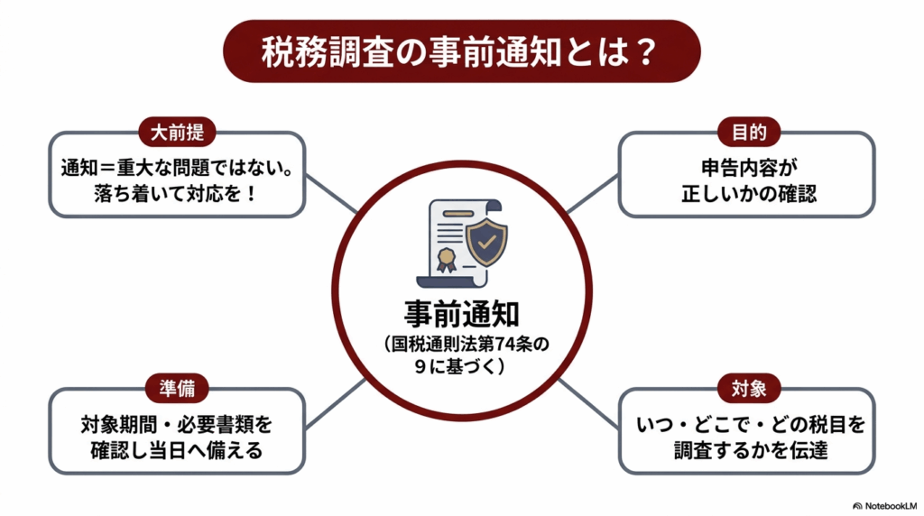 税務調査の事前通知とは？